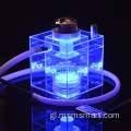 con luz LED shisha redonda